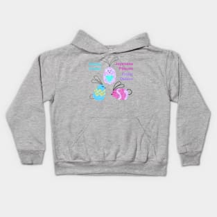 Easter Greetings Egg-Bunnies Kids Hoodie